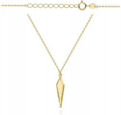 Lovrin Arany nyaklánc 585 női, gyémántozott rombusz medállal, ajándékba 14k (Lovrin)