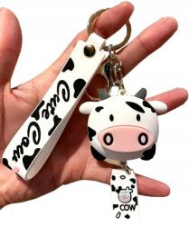 EdiBazzar Tehén Mućka kulcstartó ajándék táskához kulcsokhoz női táskához fehér (5905884053539)