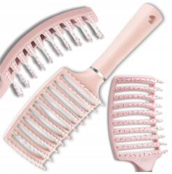 EdiBazzar Pink hajkefe fésülés lapos szögletes rugalmas (Szczotka do włosów elastyczna płaska)