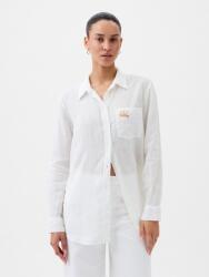 GAP Ленена риза с лого GAP GAP | Byal | ЖЕНИ | XS