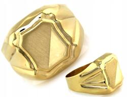 Lovrin Férfi arany gyűrű pecséttel, 585-ös finomságú, 3.94g, R28 méret, kövek nélkül, férfiaknak ajándékba, 14 karátos (62098106)