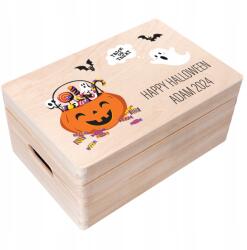 Creative Deco Fa doboz cukorka Halloween ajándéktárgyak gyerekeknek 30x20 (JANCDSD130CUSTOMHLWNPUMPKINFBM)