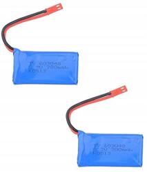 Yunique 2 db-os csomag 780mAh 3.7V Lipo akkumulátor drónokhoz Wltoys V636 V686 V686G V686K