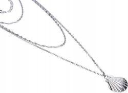 Lovrin Ezüst nyaklánc 925 három láncos kagyló 8, 44g medállal divatos minta (Lovrin 51307)