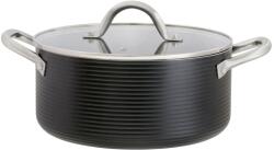 Ambition Oala cu capac 24cm, 4.6L, invelis Qualum Basic, Ribs (813216)