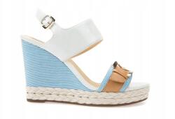 Geox D Janira E Női szandál, fehér bőr, 40-es méret (D82P6E00254C1Z5G)