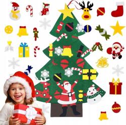  Diy Filc Karácsonyfa Levehető Díszekkel Ünnepi Dekoráció (B0DDC98PNH)