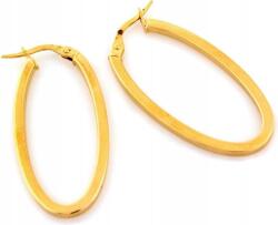 Lovrin Arany fülbevaló 585 hosszú ovális merev angol kapcsos 14K divatos