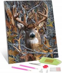  5D Gyémántfestés Mozaik Kép Realisztikus Szarvas, 30 x 40 cm Diy (B0CL3B4ZKZ)