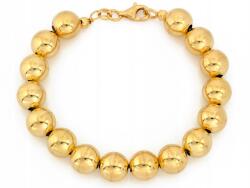 Lovrin Ezüst karkötő aranyozott golyókkal 0.925 18cm 10.42g szélesség 10mm (62218172)
