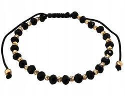 Lovrin Arany karkötő 585 fekete zsinórral és fekete köves golyókkal (62485119)