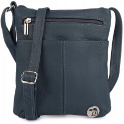 Beltimore Bőr kézitáska kis postás táska könnyű női kézitáska sötétkék Beltimore (A33navy)