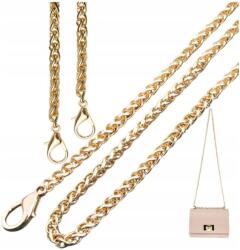 EdiBazzar Öv Arany táskapánt, táskalánc, karabineres, erős, hosszú fém (Pasek Złoty do torebki łańcuch karabińczyk)