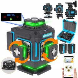 KEZERS 16 vonalas 360 fokos keresztlézer 4D szintező KL4D-03GM 5200mAh 2 elemmel (KL4D-03GM 2 Batteries)