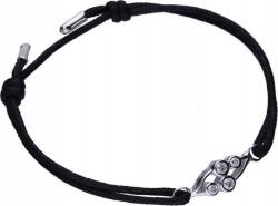 Lovrin 925-ös ezüst karkötő zsinórral, díszítéssel, 2, 36g, divatos mintával és charmokkal (Lovrin 50577)