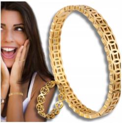  Arany ékszerszett, sebészeti acél, karkötő, gyűrű (Zestaw biżuterii złoty stal chirurgiczna)