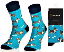 Intenso Színes Mintás Zokni Kutya Bulterier Prémium Intenso 44-46