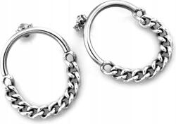 Lovrin Kicsi, divatos, 925-ös ezüst fülbevaló láncokkal, egyedi, csavaros (stekkeres) kivitelben