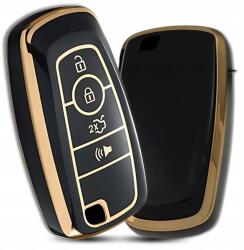  Szilikon Kulcstartó Tok Ford Mondeo Focus Kuga Fekete