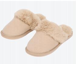  32. Bélelt, Szőrmés Papucs, Belecsúszós Strandpapucs, Lábbelik 37-es méret (Kapcie Ciapy Pantofle Wygodne Wsuwane Laczki)