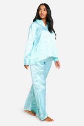 Boohoo Klasszikus Kismama Pizsama Csíkos Ing Gombos Nadrág Gumis Boohoo 38