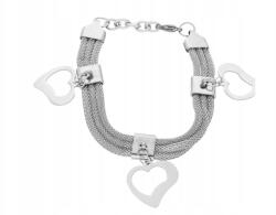  Női acél karkötő szívvel CKR782 (3332)
