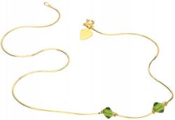 Lovrin Ezüstözött, 925-ös ezüst nyaklánc kristályokkal, 2, 79g, elegáns, divatos design (Lovrin 52646)