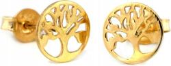 Lovrin Arany fülbevaló 585 -ös finomságú, "életfa" motívummal, elegáns design, ajándéknak is kiváló