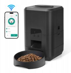  3 literes Automata Kisállat Etető WiFi Verzió, Automata Macskaeledel Adagoló Száraztápokhoz (MK-XF-WSQ-3L)