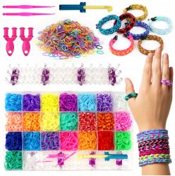 EVI Karkötő Készítő Gumik Szett Diy gyerekeknek XXL 6800 Ajándék (SHP-1062)