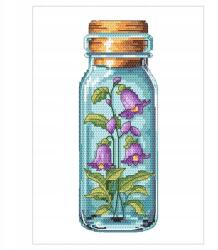 Coricamo Keresztszemes hímzés Hímző szett Csengettyűk az üvegben (Z 10910)