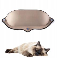  Ablakpárkány macskafekhely, macskaágy, függőágy, bézs színű, 72x25x15 cm (11010706)