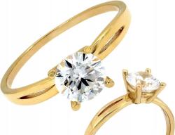 Lovrin Arany gyűrű 585 divatos, ideális ajándék cirkónia köves eljegyzési gyűrű, 12-es méret