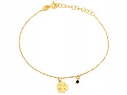 Lovrin Ezüst karkötő 925 aranyozott lóherével, 20-as méret, 0, 99g súlyú, divatos (63521373)