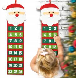 Allbag Adventi Naptár Karácsonyi Mikulás 24 Zseb Dekoráció (KALENDARZ011)