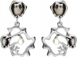 Lovrin 925-ös ezüst fülbevaló Áttört Mintás Gyöngyház 12, 90g ajándékba nőknek (Lovrin 58133)