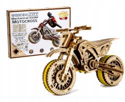 Wooden City Fa 3D Puzzle Modell Motor Cross Kirakó Játék Wooden. City (WR343)