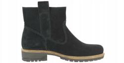 Ecco Női Elaine fekete bőr és velúr bokacsizma, bebújós, 37-es méret (24479305001)