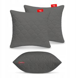 Softimi Allergiamentes Párna 2 Db 45X45cm-es Szett, Ágyneműhöz, Stegelt Szürke, Lengyel (2-PILLOW-45x45-GRAY)