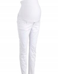 Bonprix 48-AS Fehér Elasztikus Kismama Farmernadrág