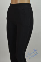  Oldalt Díszbetétes Fekete Zsebes Leggings/Nadrág! S/M-es