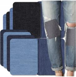 Nagy Méretű Javítókészlet 10db Farmer Nadrág Termo Vasalható Foltok Ovális Javítófolt (F1234)