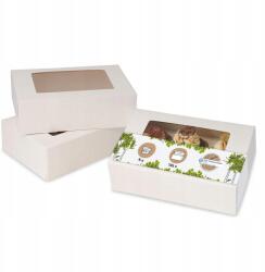  Biozoyg Ajándékdobozok Ablakkal, Biológiailag Lebomló, 125 Darabos, Fehér