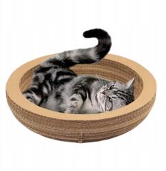  Karton macska kaparófa, fekhely és tál, 27x11x40 cm, vízszintes (LYC09021)