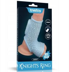 Lovetoy Rezgő Csepp Knights Gyűrű Scrotum Szevevel 24-0314 (6970260900546)
