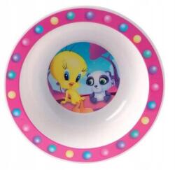  Looney Tunes rózsaszín tányér/tálka gyerekeknek, 16 cm (134092)