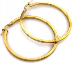 Lovrin Ezüst 925 karika fülbevaló, aranyozott, közepes méretű, elegáns, díszdobozban