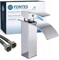 Fürdőszobai Mosdó Csaptelep Cubic Vízesés Álló Króm Design Csaptelep (PF610003)