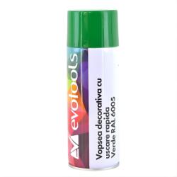 Evotools Vopsea Acrilica Spray, RAL 6005 Verde, 400 ml, Uscare Rapida, Decorativa (681373)