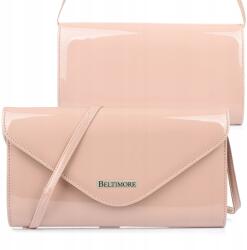 Beltimore lakkozott borítéktáska estélyi kézitáska Rózsaszín (M78lightpink)